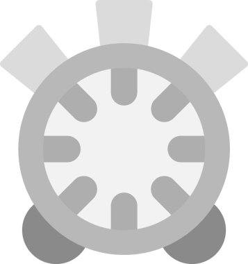 Web Kullanımı için Alarm Saati Simgesi, Basit Vektör İllüstrasyonu