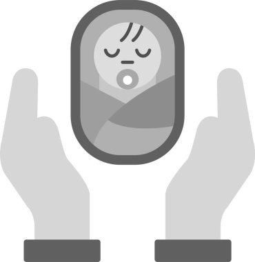 Bebek Simgesi, Web Kullanımı için Basit Vektör İllüstrasyonu