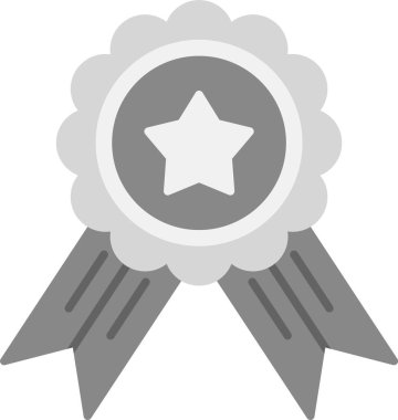 Rozet Simgesi, Web Kullanımı için Basit Vektör İllüstrasyonu