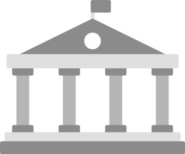 Web Kullanımı için Hükümet Simgesi ve Basit Vektör İllüstrasyonu