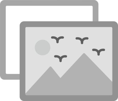 Web Kullanımı için Resim Simgesi, Basit Vektör İllüstrasyonu