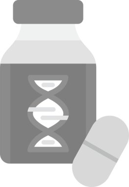 Web Kullanımı için İlaç Simgesi, Basit Vektör İllüstrasyonu