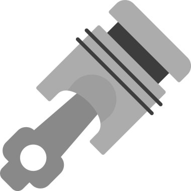 Piston Simgesi, Web Kullanımı için Basit Vektör İllüstrasyonu