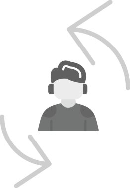 Profil Güncelleme Simgesi, Web Kullanımı için Basit Vektör İllüstrasyonu