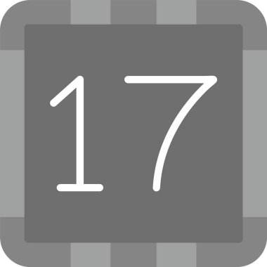 17 17. 17 Simge, Web Kullanımı için Basit Vektör İllüstrasyonu