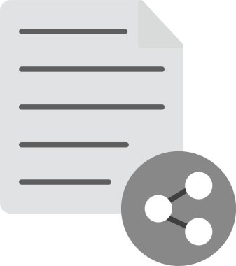 dosya belgesi simgesi, vektör illüstrasyonu