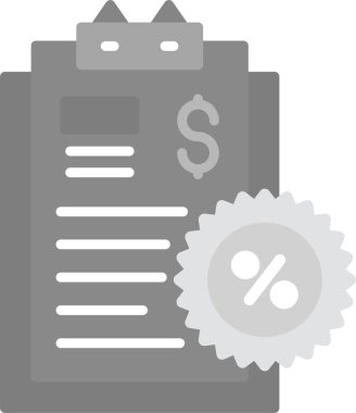 Bill Simgesi, Web Kullanımı için Basit Vektör İllüstrasyonu