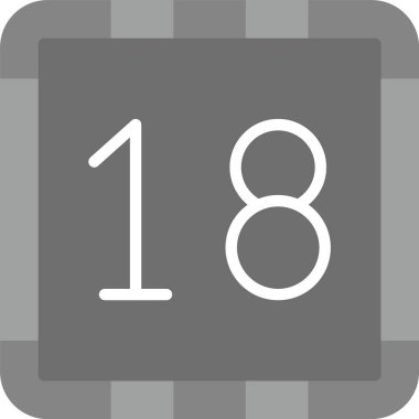 Web Kullanımı İçin Basit Vektör İllüstrasyonu 18. 18 Simge