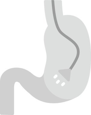 Web Kullanımı için Endoskopik Simge, Basit Vektör İllüstrasyonu