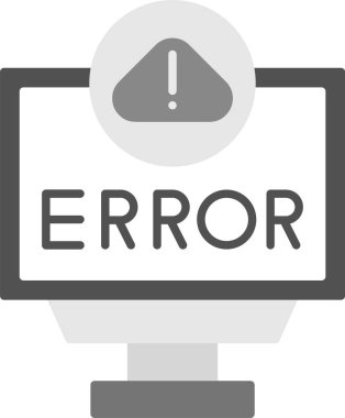 Web Kullanımı için Hata Simgesi, Basit Vektör İllüstrasyonu