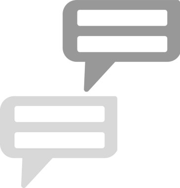 Web Kullanımı için İleti Simgesi, Basit Vektör İllüstrasyonu