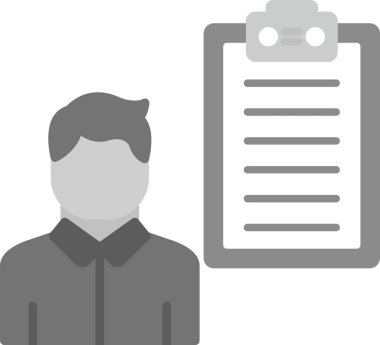 Web Kullanımı için Kişi Simgesi, Basit Vektör İllüstrasyonu