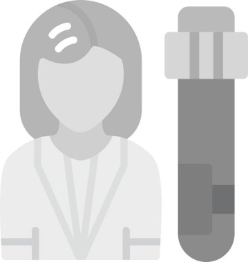 Web kullanımı için Bilim Adamı Simgesi, Basit Vektör İllüstrasyonu