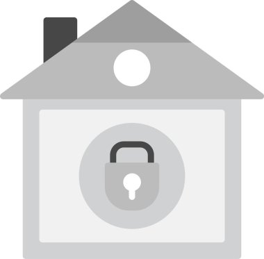 House kilit vektör simgesi