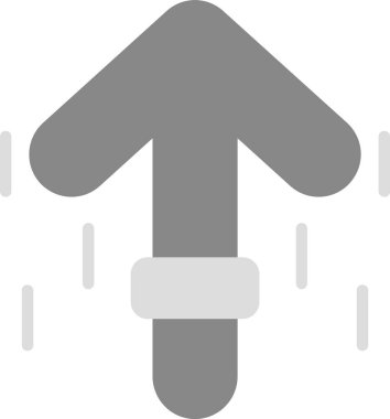 Yukarı Ok Simgesi, Web Kullanımı için Basit Vektör İllüstrasyonu