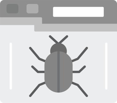 Web Kullanımı için Hata Simgesi, Basit Vektör İllüstrasyonu