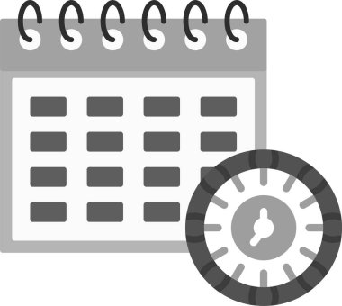 Web Kullanımı için Teslim Tarihi Simgesi, Basit Vektör İllüstrasyonu