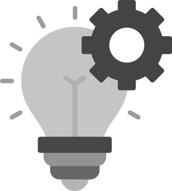 Web Kullanımı için İnovasyon Simgesi, Basit Vektör İllüstrasyonu