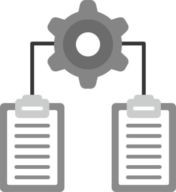 Web Kullanımı için Ayarlar Simgesi, Basit Vektör İllüstrasyonu
