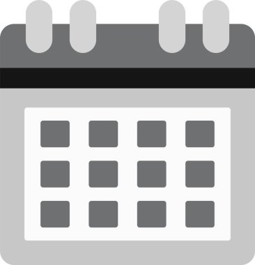 Takvim simgesi. Web için takvim vektör simgelerinin basit çizimi