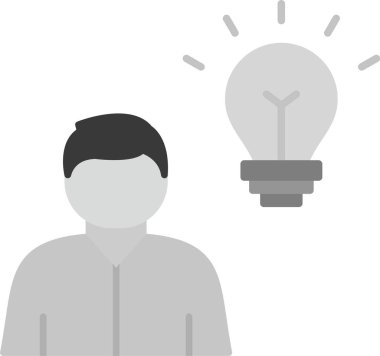 Web Kullanımı için Danışman Simgesi, Basit Vektör İllüstrasyonu