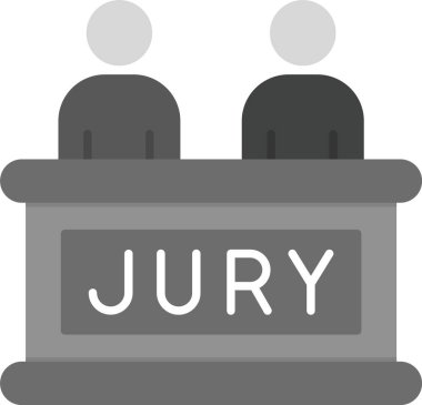 Web Kullanımı için Jüri Simgesi, Basit Vektör İllüstrasyonu
