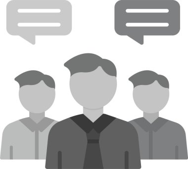 Takım Çalışması Simgesi, Web Kullanımı için Basit Vektör İllüstrasyonu