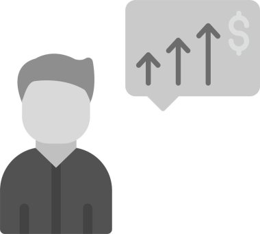 Web Kullanımı için Beklenti Simgesi, Basit Vektör İllüstrasyonu