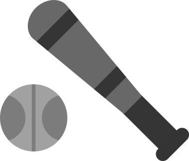 Web Kullanımı için Beyzbol Simgesi, Basit Vektör İllüstrasyonu