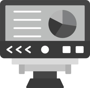 Veri Analizi Simgesi, Web Kullanımı için Basit Vektör İllüstrasyonu