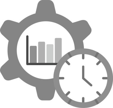 Web kullanımı için Gear Simgesi, Basit Vektör İllüstrasyonu