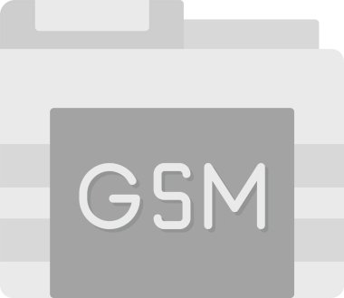 Web Kullanımı için Gsm Simgesi, Basit Vektör İllüstrasyonu