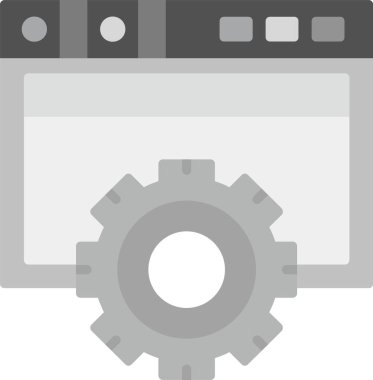 İniş Sayfası Simgesi, Web Kullanımı için Basit Vektör İllüstrasyonu