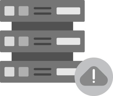 Web kullanımı için Sunucu Simgesi, Basit Vektör İllüstrasyonu