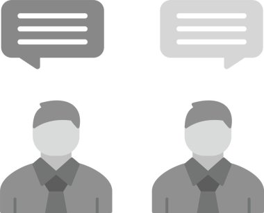 Web kullanımı için İletişim Simgesi, Basit Vektör İllüstrasyonu