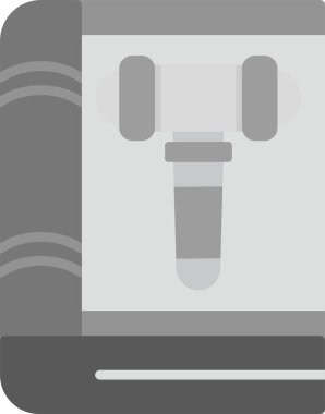 Web Kullanımı için Hukuk Simgesi, Basit Vektör İllüstrasyonu