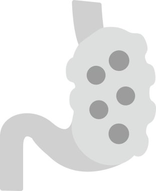 Mide Simgesi, Web Kullanımı için Basit Vektör İllüstrasyonu