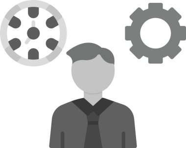 Öfke Yönetimi Simgesi, Web Kullanımı için Basit Vektör İllüstrasyonu