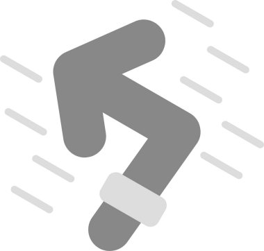 Web Kullanımı için Zıplama Simgesi, Basit Vektör İllüstrasyonu