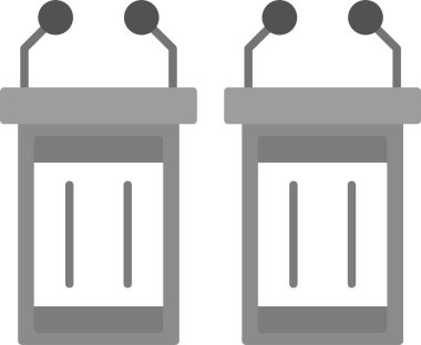 Web Kullanımı için Tartışma Simgesi, Basit Vektör İllüstrasyonu