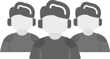 Web Kullanımı için Misafir Hesap Simgesi, Basit Vektör İllüstrasyonu