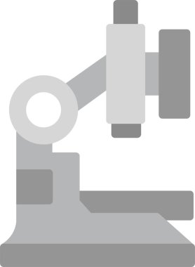 Web Kullanımı için Mikroskop Simgesi, Basit Vektör İllüstrasyonu