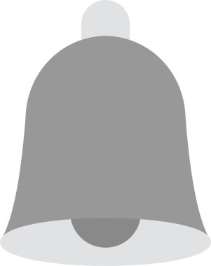 Web Kullanımı için Bildirim Çanı Simgesi, Basit Vektör İllüstrasyonu