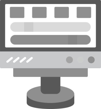 Web Kullanımı için Seçenekler Simgesi ve Basit Vektör İllüstrasyonu