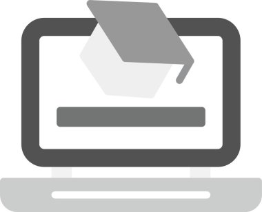 Web kullanımı için Webinar Simgesi, Basit Vektör İllüstrasyonu