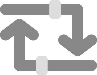 Web Kullanımı için Döngü Simgesi, Basit Vektör İllüstrasyonu