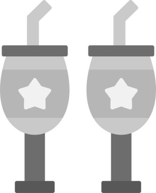 Web Kullanımı için Soda Simgesi, Basit Vektör İllüstrasyonu