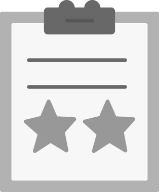 Web Kullanımı için Yıldız Simgesi, Basit Vektör İllüstrasyonu