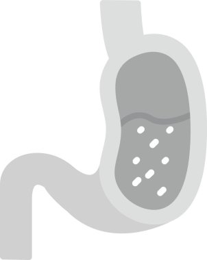 Mide Simgesi, Web Kullanımı için Basit Vektör İllüstrasyonu