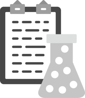 Web Kullanımı için Deney Simgesi, Basit Vektör İllüstrasyonu